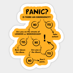 Panic Decision Tree Sticker